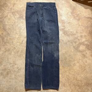 Vintage 70s Levi's 519 Navy Talon Corduroy Pants 30x33